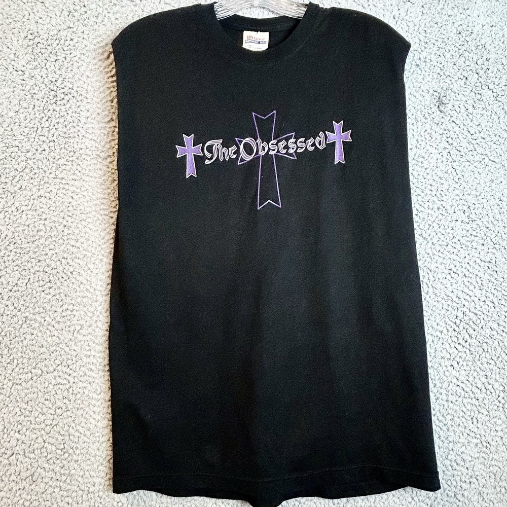 The Obsessed Vintage Sleeveless T Shirt Wino Saint Vitus Doom Heavy Metal Size M